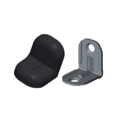 Уголок крепежный черный с пластиковой крышкой (2)