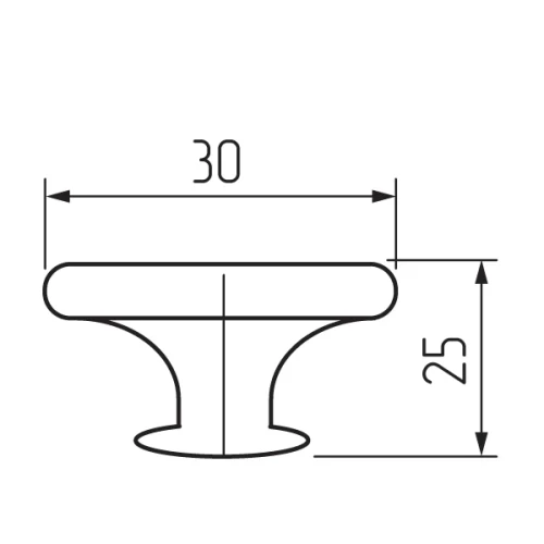 Ручка-кнопка R52, черный