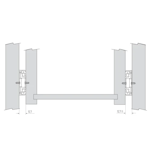 Шариковые направляющие полного выдвижения FGV 300 мм H=45мм