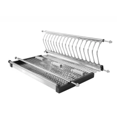 Посудосушитель 1-уровневый 500 мм 280х465х65, нержавеющая сталь (комплект)