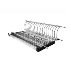 Посудосушитель 1-уровневый 600 мм 280х565х65, нержавеющая сталь (комплект)