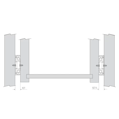 Шариковые направляющие полного выдвижения FGV 450 мм H=45мм