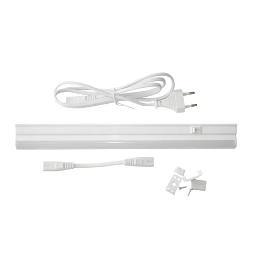 Светильник LED линейный 4В.220В 300х22х35мм  350Лм,4000к , 1,2м каб (04.108.35.411)