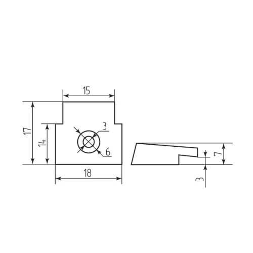 Зеркалодержатель цвет белый