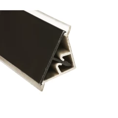 Плинтус кухонный алюминиевый черный  2,4 м.