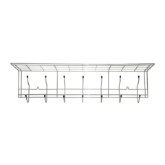 Вешалка семикрючковая белая