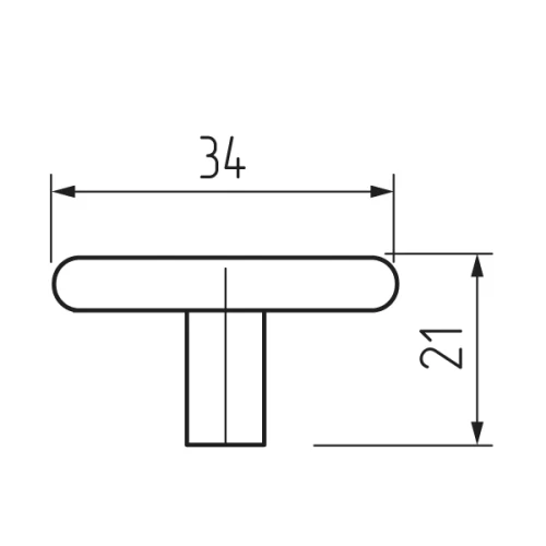 Ручка-кнопка H61, старое серебро