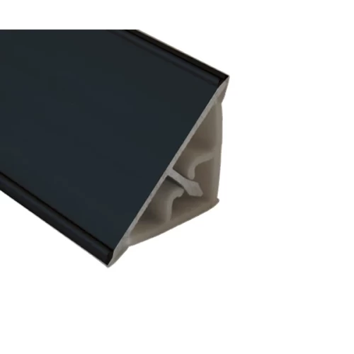 Плинтус кухонный алюминиевый черный 3,05м.