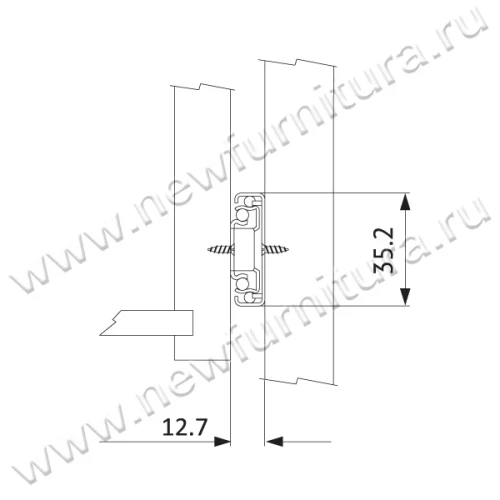 Шариковые направляющие полного выдвижения 300 мм Н=35 мм ECO