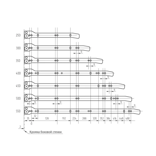 Металлобоксы СТ.400МБ h150мм, белые