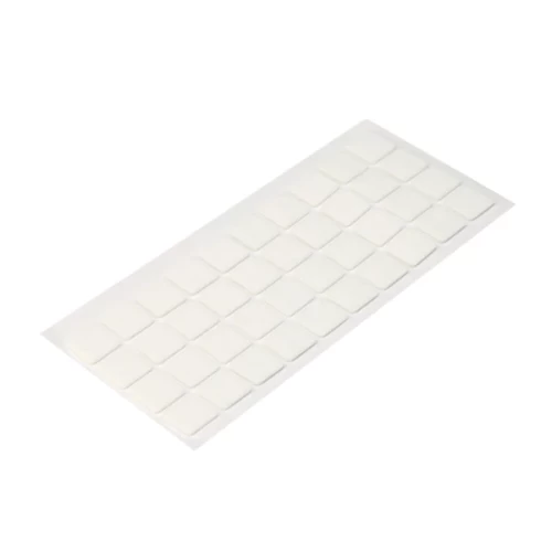 Подпятник войлочный 2х2 cм (40шт) самоклеящийся, цвет БЕЛЫЙ, Турция