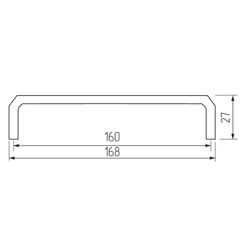 Ручка-скоба B12-160, магнум