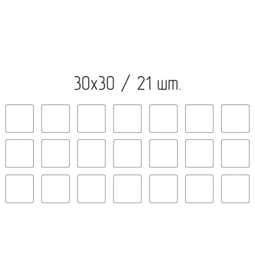 Подпятник войлочный 3х3 см (21шт) WEISS-A3030, цвет коричневый, Турция