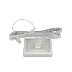 Светильник 24 LED накл, 60х60mm, пл+сереб., тепл.бел. 12v 1,5w (08457.001)