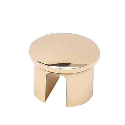 Ручка-кнопка H77,  КРУГЛАЯ, золото ТОЛЬКО  для  длинной ручки Н77 (арт.11336,11333,11334,11335)