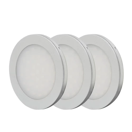 Светильник из 3 х TACTILUS, 12В, 3 Вт,3000К, серебро в кор. 19.143.33.312