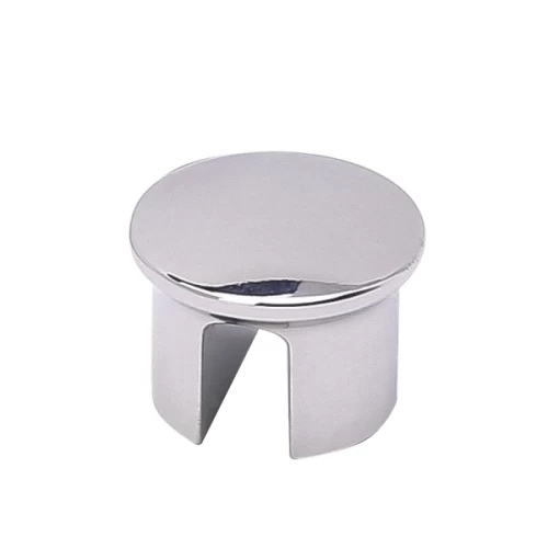 Ручка-кнопка H77,  КРУГЛАЯ, хром ТОЛЬКО  для  длинной ручки Н77 (арт.11336,11333,11334,11335)