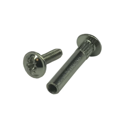 Межсекционная стяжка мелалл D=8мм, М6х29, никель