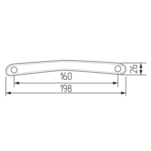 Ручка-скоба H100-160, кожа