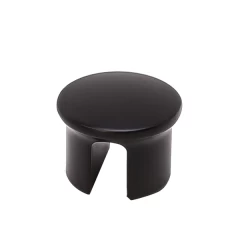 Ручка-кнопка H77,  КРУГЛАЯ, черная ТОЛЬКО  для  длинной ручки Н77  (арт.11336,11333,11334,11335)