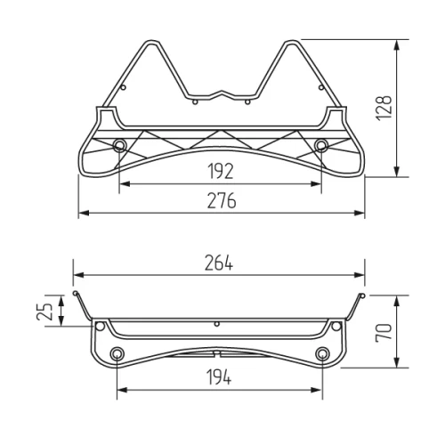 Посудосушитель Variant-3 800 мм 768х280х75(35)мм  (комплект)