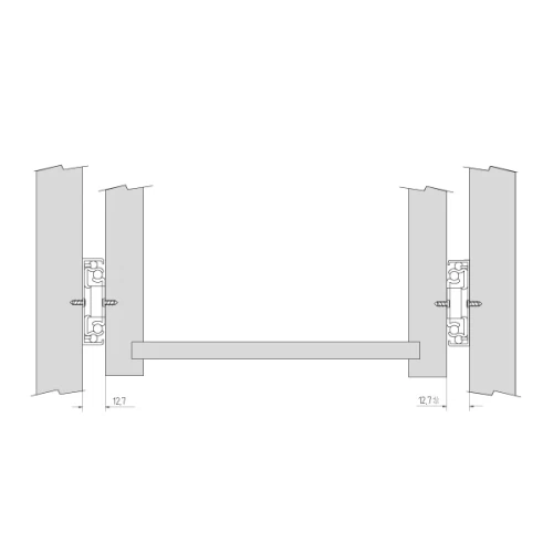 Шариковые направляющие полного выдвижения 300 мм Н=45 ECO