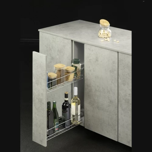 Бутылочница 150 мм 2-уров. 444*100*470 с направляющими 45 мм с доводчиком