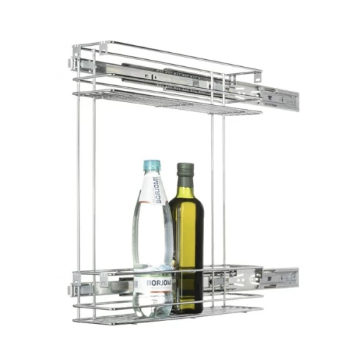 Бутылочница 150 мм 2-уров. 444*100*470 с направляющими 45 мм с доводчиком