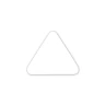 Ручка-кнопка H99, белый треугольник пластик