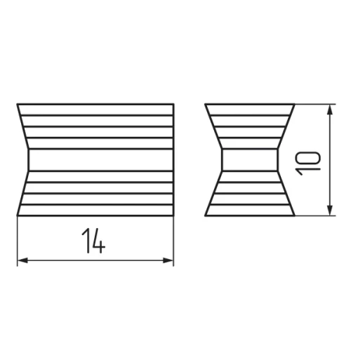 Стяжка  хоффман дуб молочный 2/14  (20)