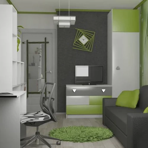 Ручка-кнопка H99, серый треугольник пластик