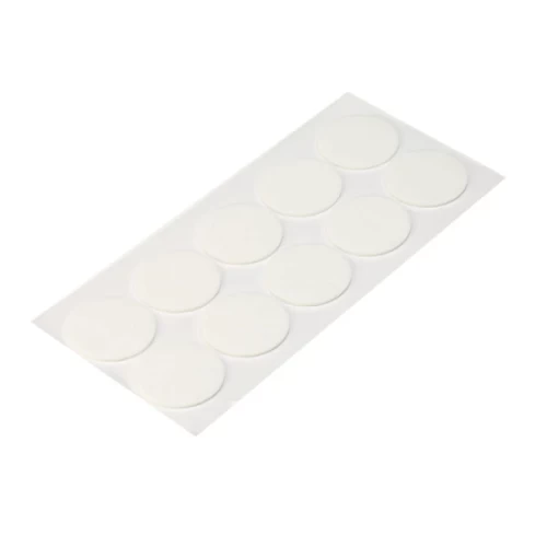 Подпятник войлочный d45 мм (10шт)  самоклеящийся, цвет БЕЛЫЙ, Турция