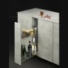 Бутылочница 150мм 2-уровневая 110х470х450мм, с крепл.фасада