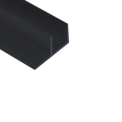 Планка д/панелей Союз" 4мм 1020 600мм угловая Черная"