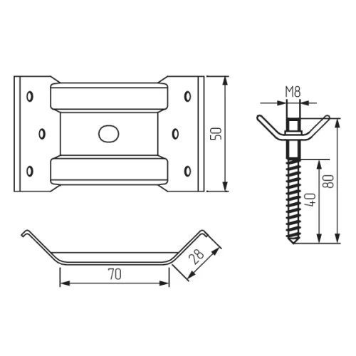 Стяжка мебельного стула