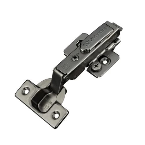 3D петля UNIHOPPER HUTTON с рег. доводчиком, накладная, 45мм, с декор. накладкой, черный никель