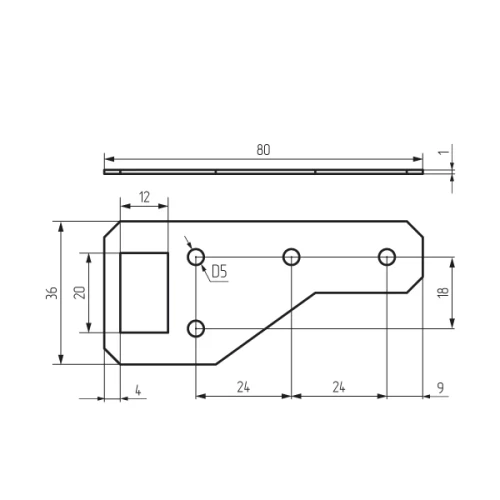 Навесная пластина универсальная